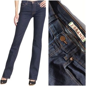 J Brand Dark Rinse Straight Leg Jean